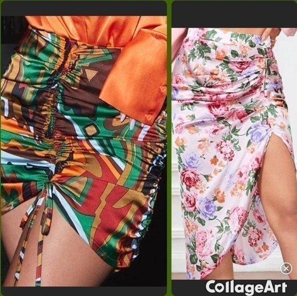 PrettyLittleThing Dresses & Skirts - Bundle Skirts size XSmall  Rouched Mini date night girls night Y2K Sexy Flirty